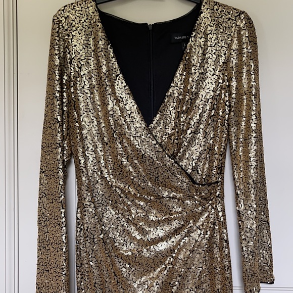 Tadashi gold sequins dress - Picture 2 of 6